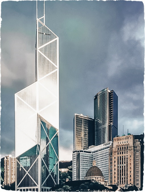 大厦设计者,著名建筑大师贝聿铭曾表示,香港中银大厦的设计灵感来自