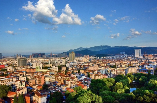 义乌市城区风光.