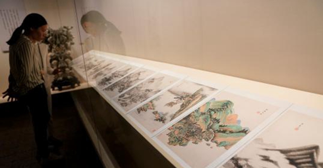 清初“四王”绘画特展现场，图片来自网络