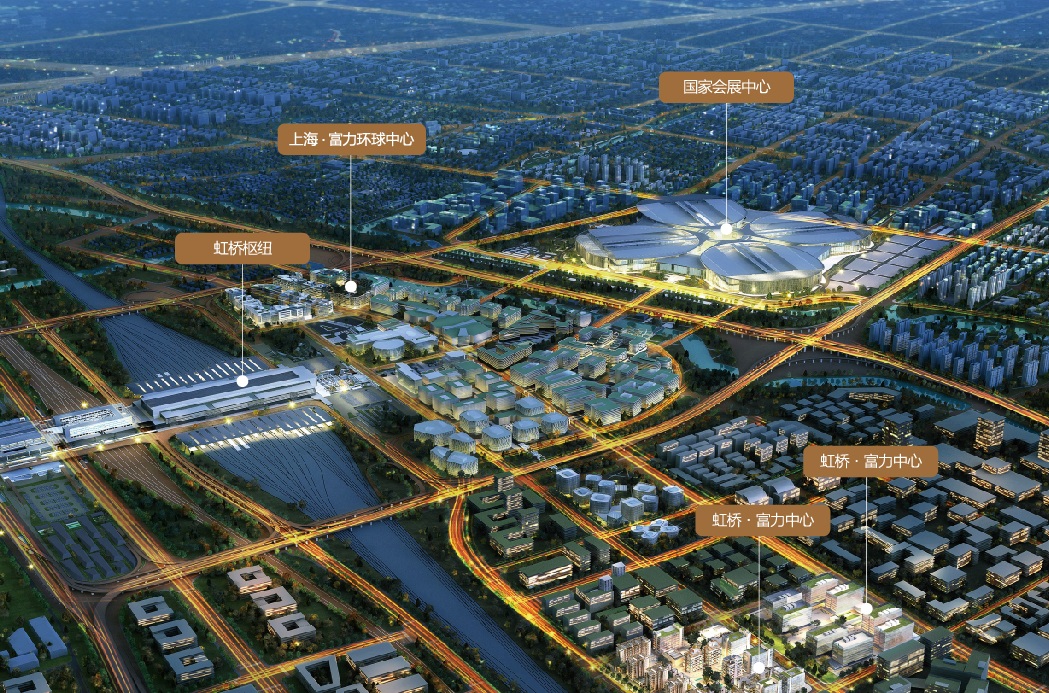 虹桥商务区的高速发展的背后是政府的大力支持,《上海市城市总体规划