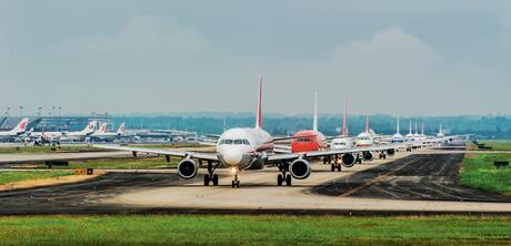 成都双流机场的繁忙场景