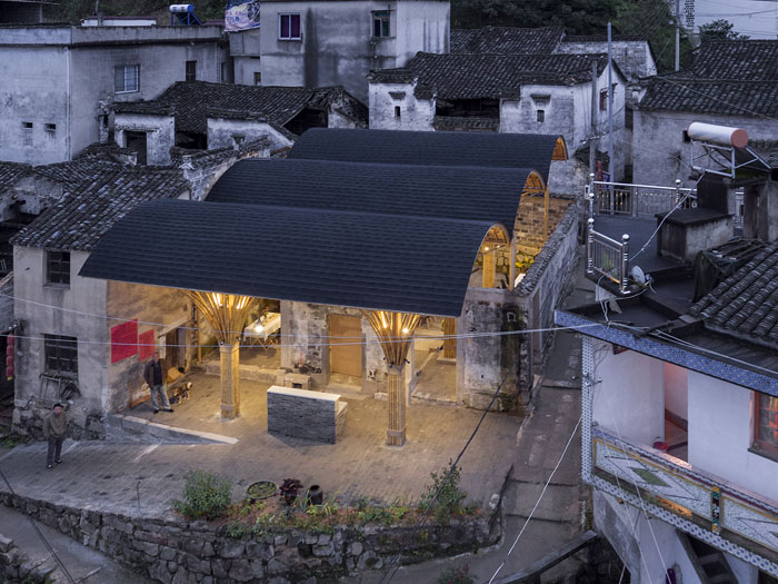 俯瞰竹蓬乡堂。摄影/夏至