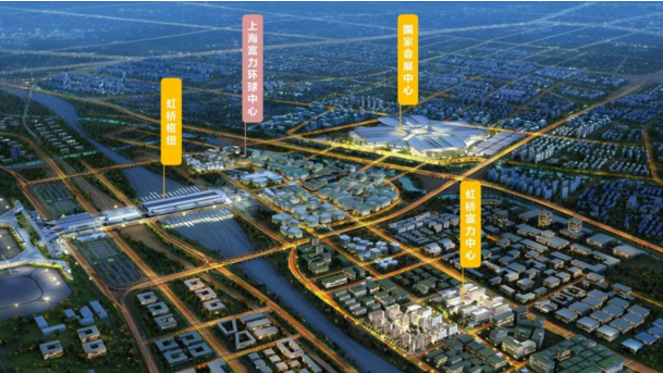 虹桥商务区鸟瞰图