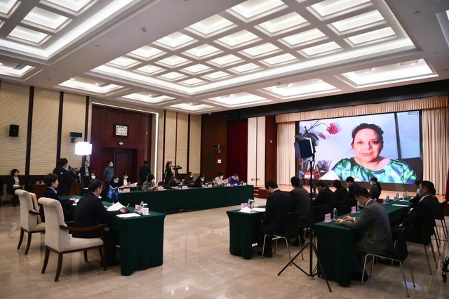 14日中国—拉美（墨西哥）国际贸易数字展览会开幕式现场