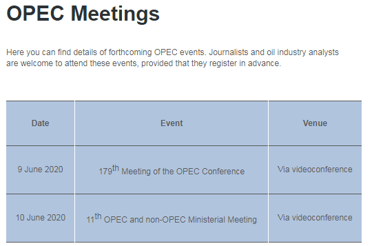 欧佩克暂未调整会议计划