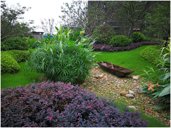 (徐州荣盛城三期雨水花园实景图)