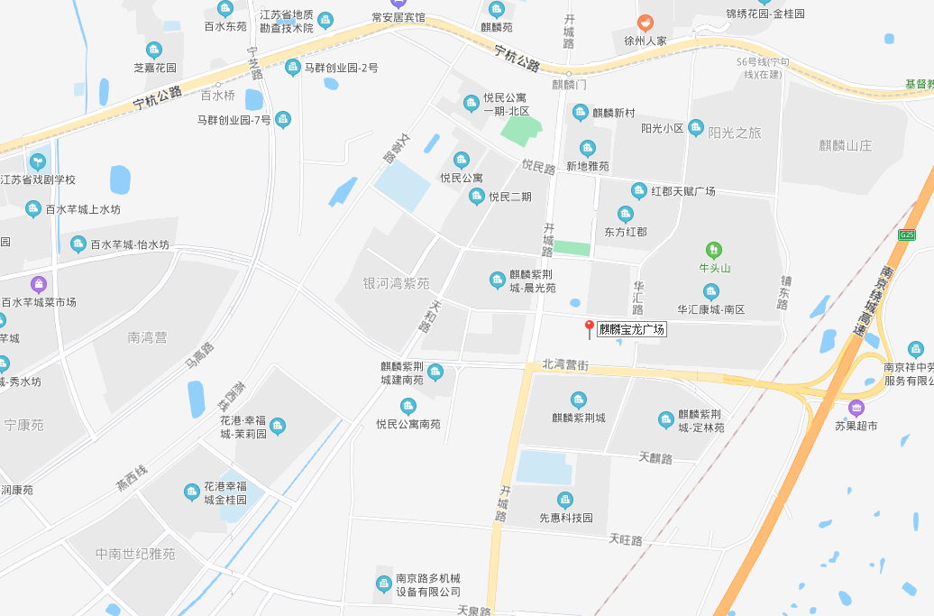 麒麟宝龙广场周边小区地理分布