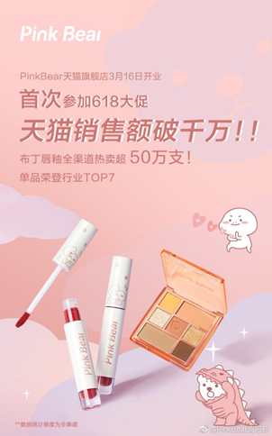皮可熊首次参加618大促创下佳绩