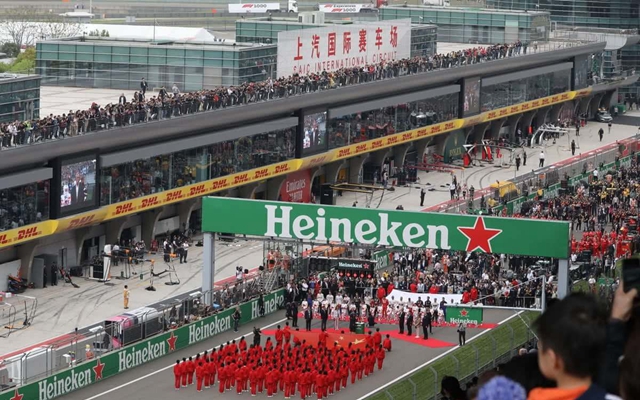 2019年F1上海站举行开幕式。（来源：上赛场）