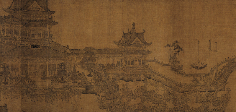 元代王振鹏《锦标图》局部
