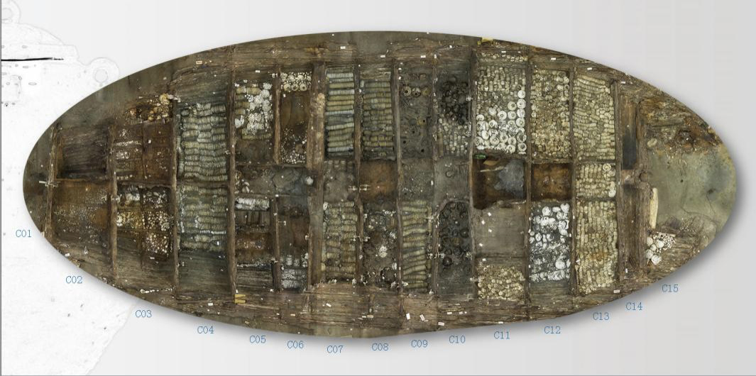 南海I号船舱平面图