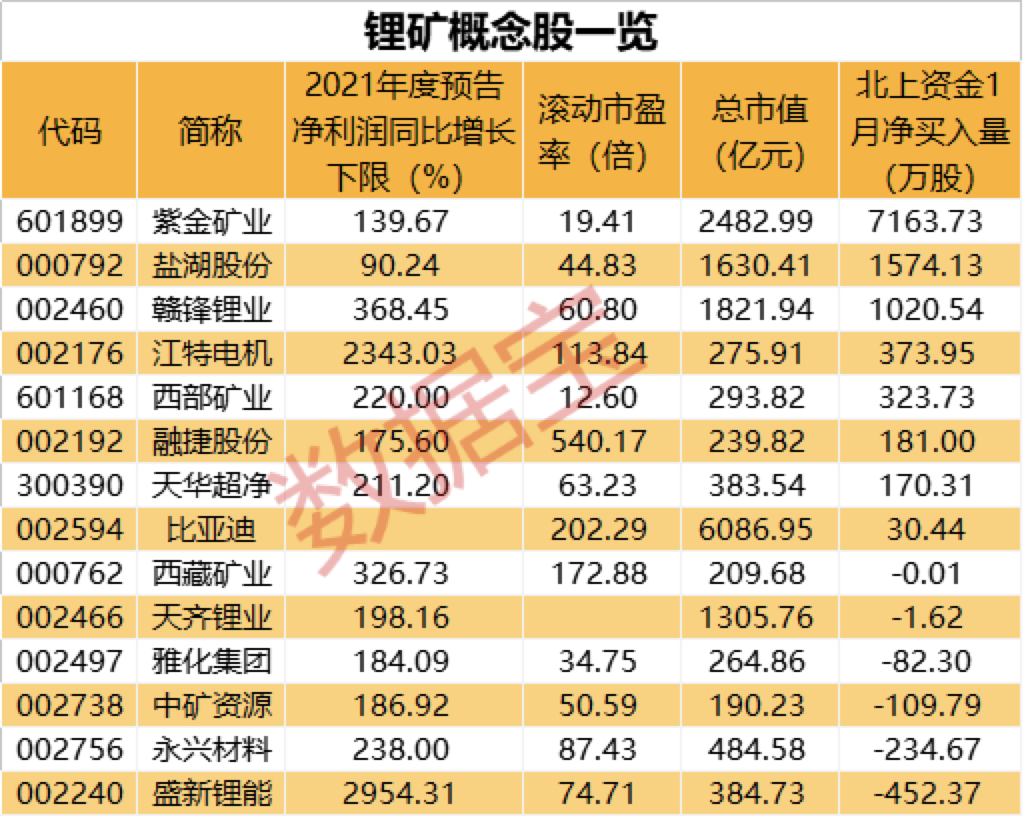 锂矿版的“欧佩克”也要来？12只概念股业绩翻倍式增长