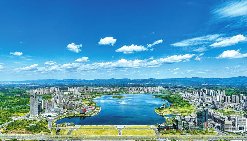 四川天府新区兴隆湖 图片来源：四川省政府官网