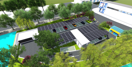 中心城区智能化停车场效果图