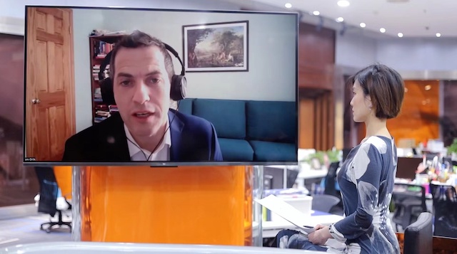 彭博全球首席经济学家欧乐鹰（Tom Orlik）接受第一财经独家专访