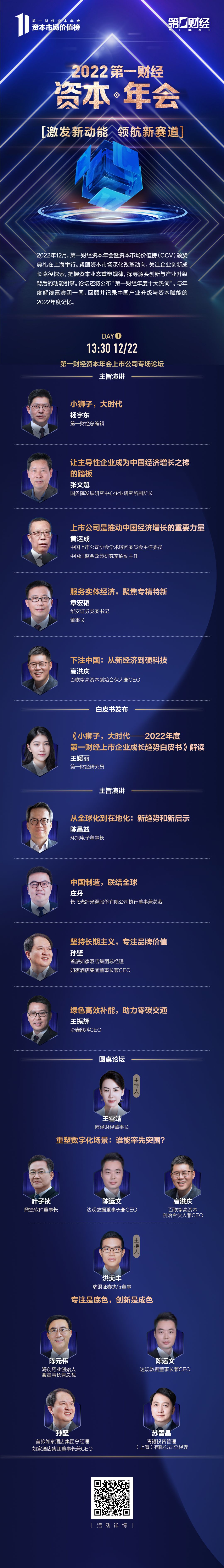 三大亮点抢先看！第一财经资本年会12月22日精彩来袭