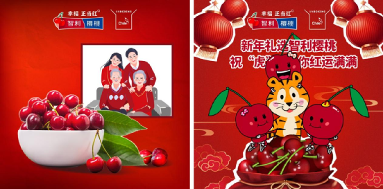 （2022年智利车厘子宣传图；图源：微博@ 智利樱桃）
