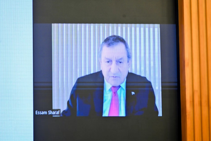 埃及前总理沙拉夫视频致辞