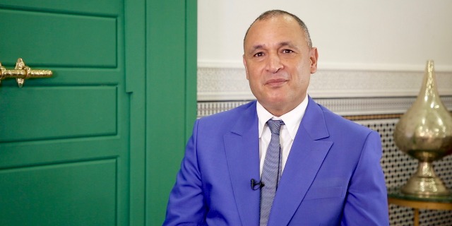 摩洛哥工贸大臣梅祖尔（图片来源：第一财经采访视频）