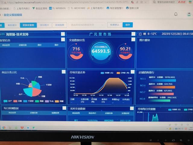 智能化改造后的广元路菜市场一览