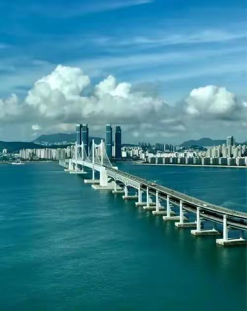 上海国际友好城市、韩国釜山城市景观一览