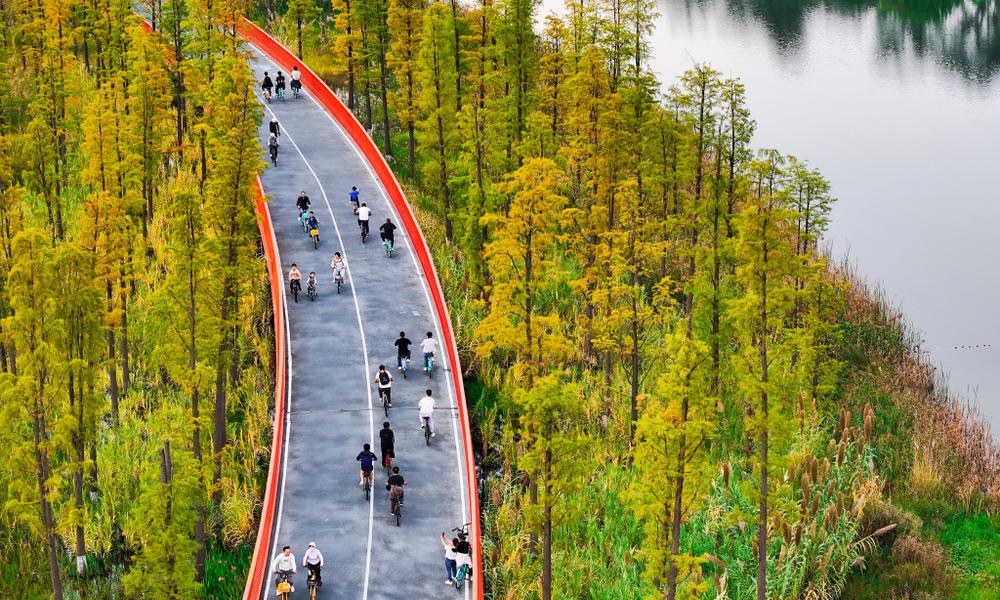 环城生态区“百公里一级绿道”骑行线路