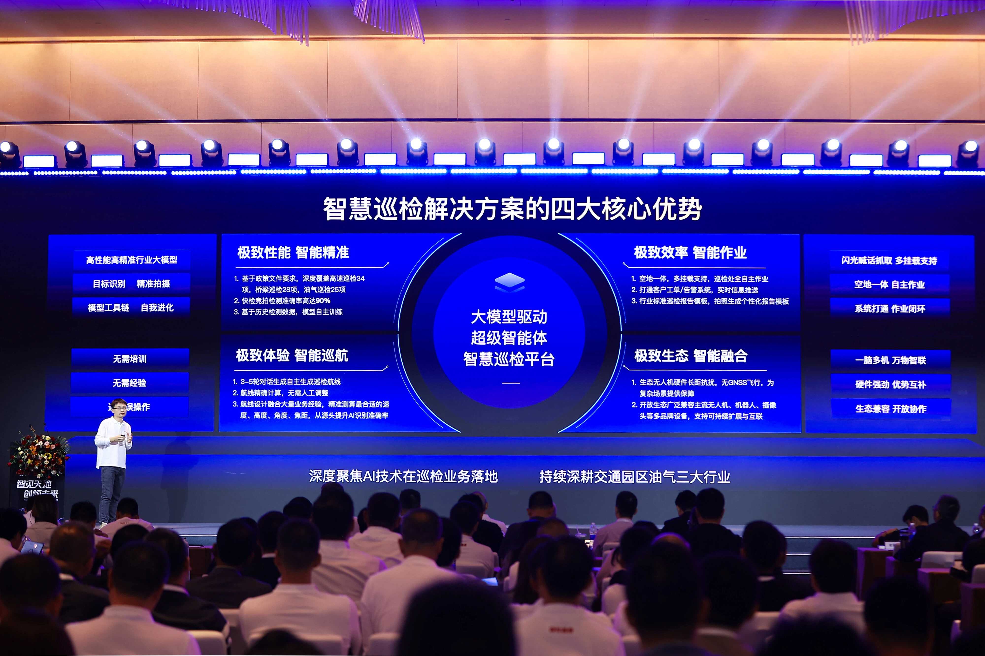 首届“空地一体集群智慧AI生态联盟大会”来源:主办方供图