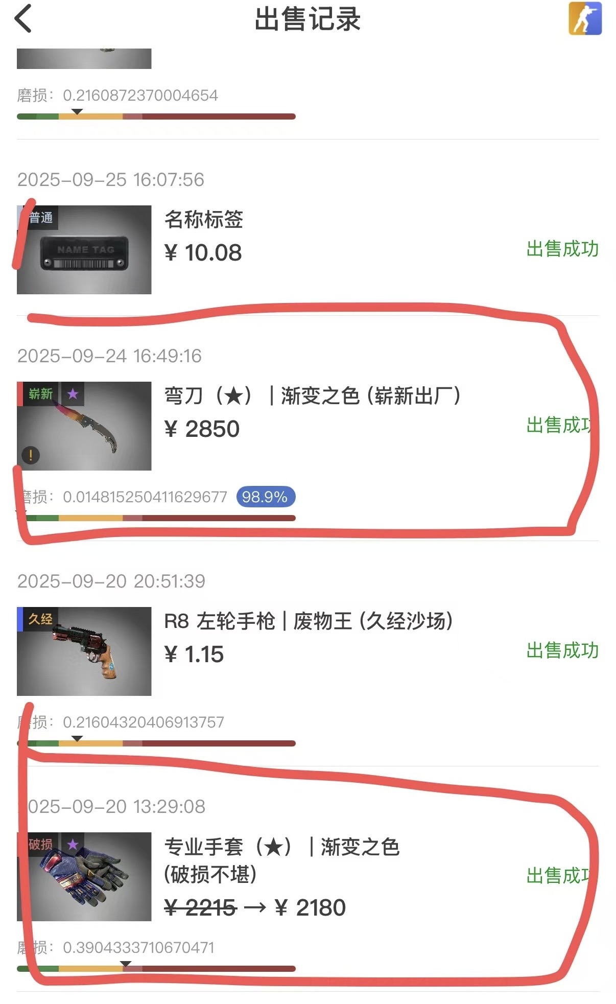 Luis卖掉的饰品