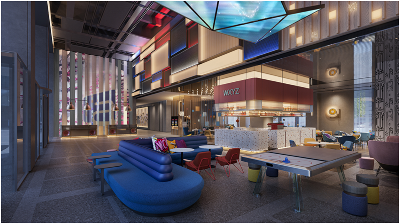 开放交流的W XYZ吧(效果图)