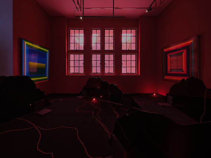 王一作品在“出神之境”展览现场    展览主办方供图