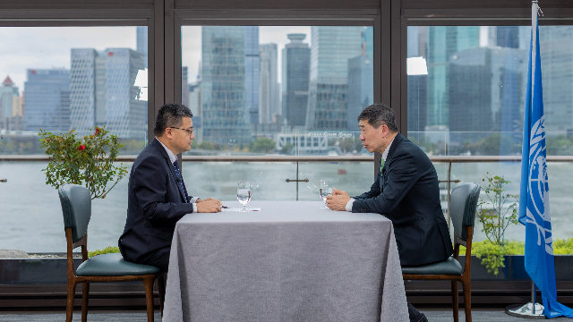 第一财经记者专访徐浩良 (第一财经记者吴军摄)