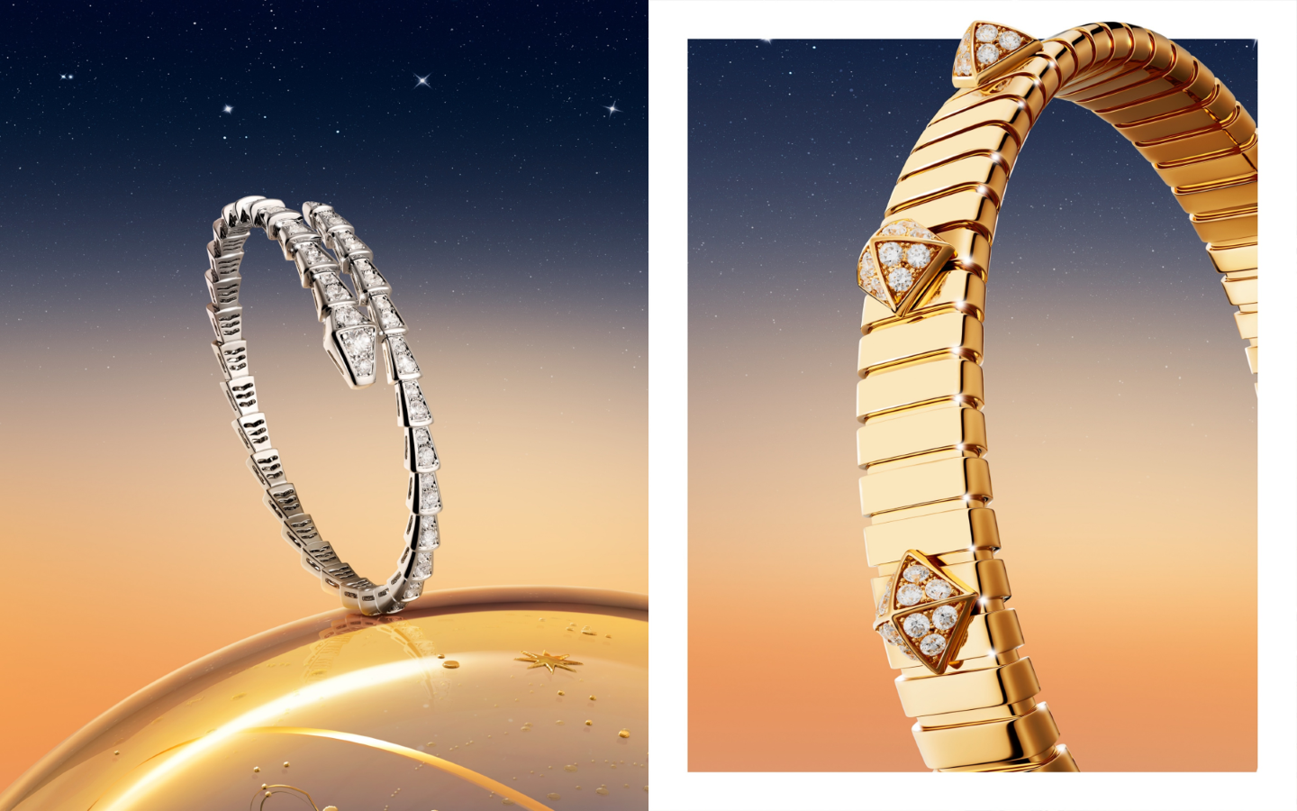 宝格丽Serpenti Viper系列手镯、宝格丽Tubogas系列手镯