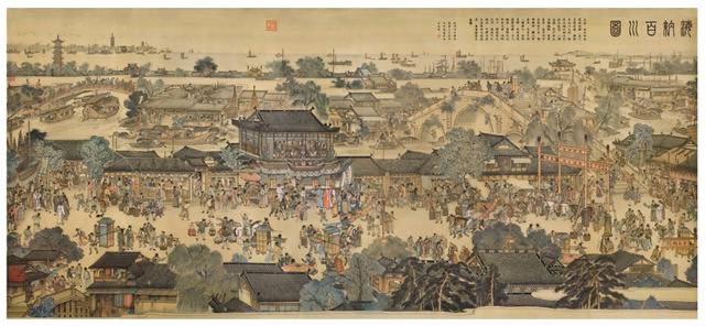 记录历史上青龙港海上丝绸之路重要节点地位的古代绘画作品