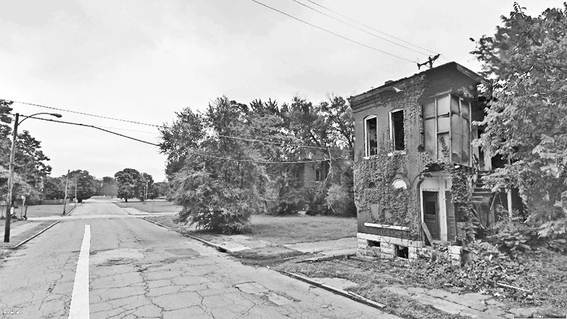 美国老工业城市破败的街道和房屋 出版社供图