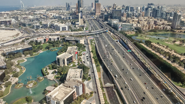 迪拜街景 （第一财经记者钱小岩摄）