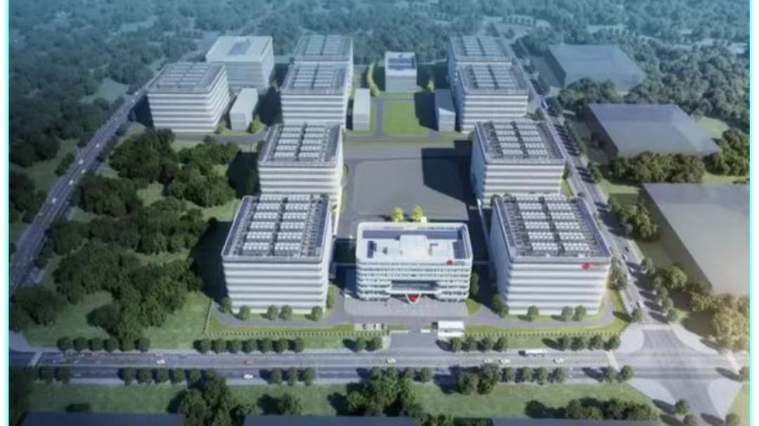 中国联通粤港澳大湾区枢纽（韶关）数据中心项目。此图来自格力中央空调官微。