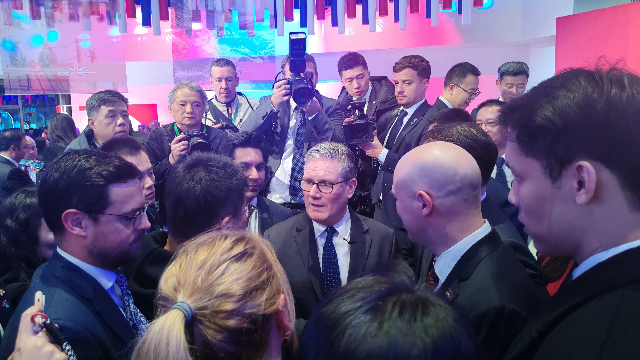 斯塔默1月30日晚在上海与商界交流 (第一财经记者钱小岩/摄)