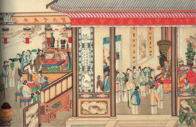 制灯谜贾政悲谶语　清孙温《全本红楼梦》