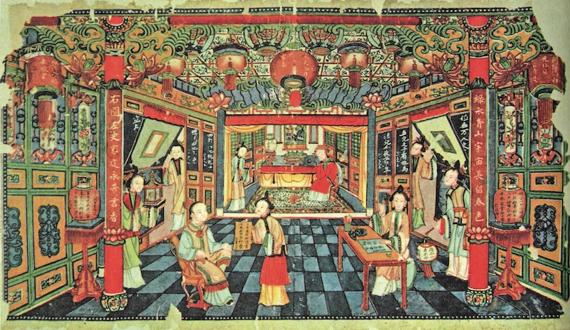 暖香坞雅制春灯谜　晚清天津杨柳青年画