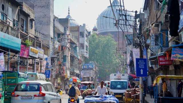 印度首都新德里街景 （新华社图）