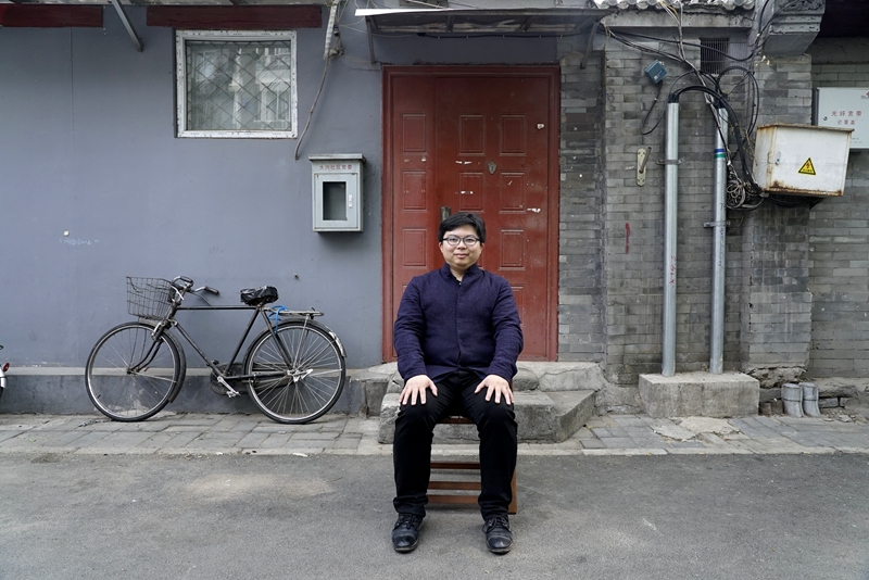 侯磊于自幼长大的胡同中   受访人供图