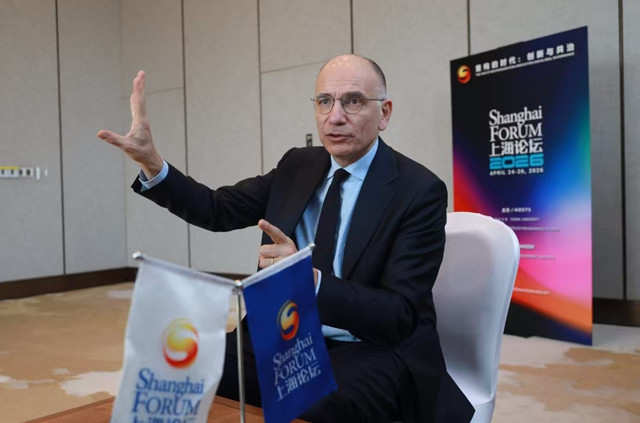 恩里克·莱塔（Enrico Letta）（来源：摄影记者吴军）