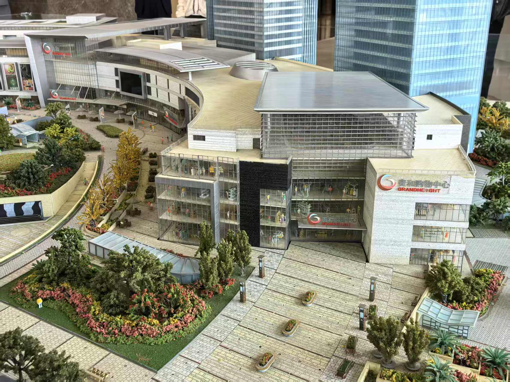 济南领秀城贵和购物中心沙盘。周楠/摄