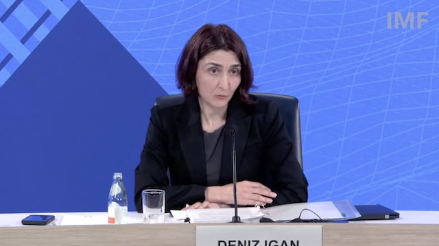 德尼兹·伊甘出席IMF《世界经济展望》报告发布会