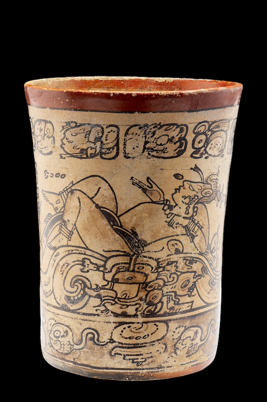 玉米神抄本式陶杯