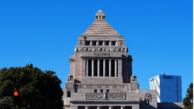 日本国会外景 （新华社图）