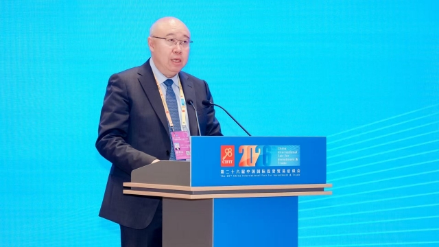 欧盟中国商会会长、中国银行(欧洲)有限公司董事长刘坚东(来源:投洽会)