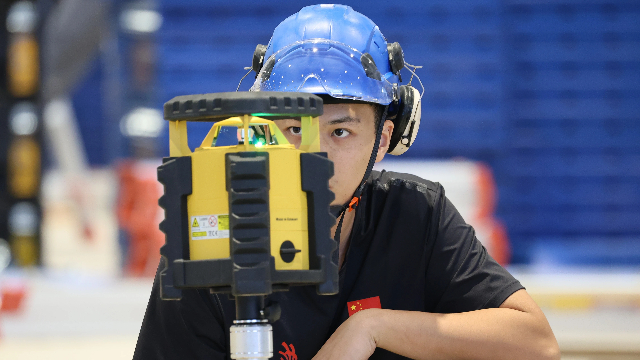 中国选手正为世界技能大赛作准备 (第一财经记者任玉明摄)