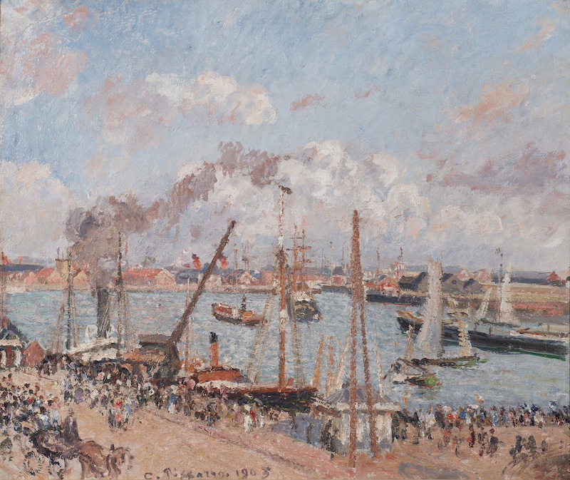 毕沙罗,勒阿弗尔领航湾,午后晴日,1903(Stern Pissarro画廊提供)
