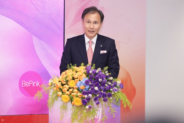 花王(中国)董事长竹安将介绍了花王对可持续发展的思考 摄影记者/任玉明